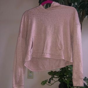 Pink Crop Top Hoodie